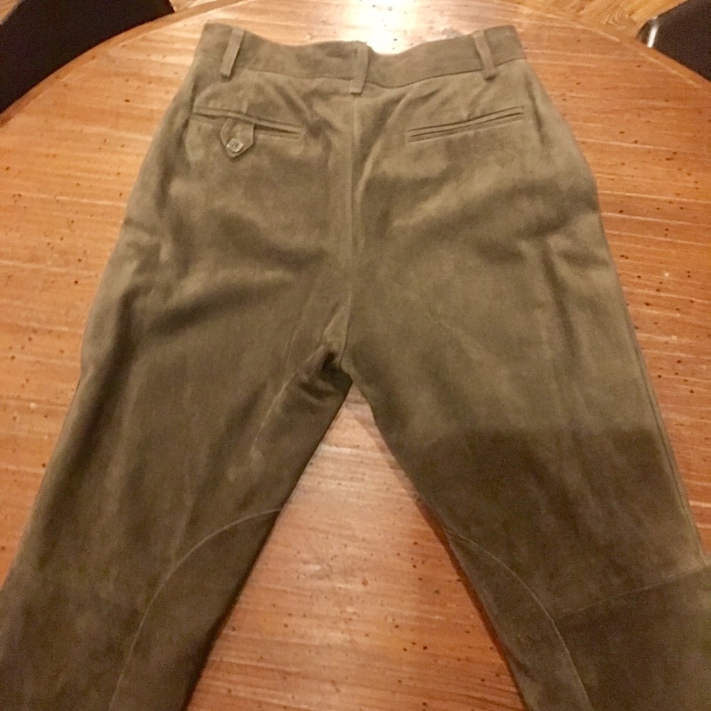 Ralph Lauren Purple Label Suede Riding Pants